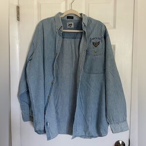 Lee Sport Blue Denim Shirt with Embroidered Logo